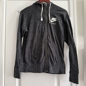 Nike Grey Zip-Up Hoodie